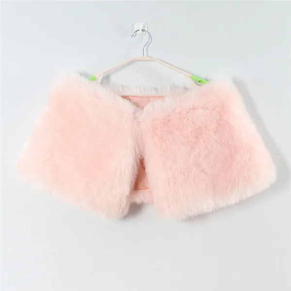 Light Pink Новые роскошные меховые обертывания шарфы женский зимний шарф на шею куртка пальто меховые украшения на шею плащ с пелериной пончо плащ - Цвет: Light Pink