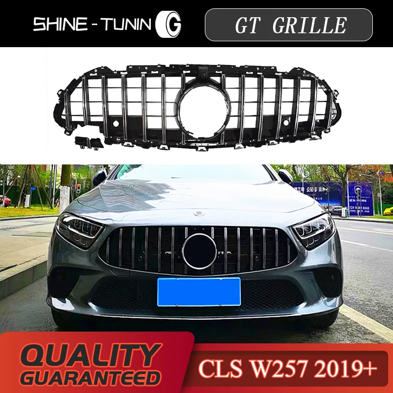 Передняя решетка подходит для CLS class W257 GT GTR CLS300 CLS350 CLS450 CLS500 2019 + без