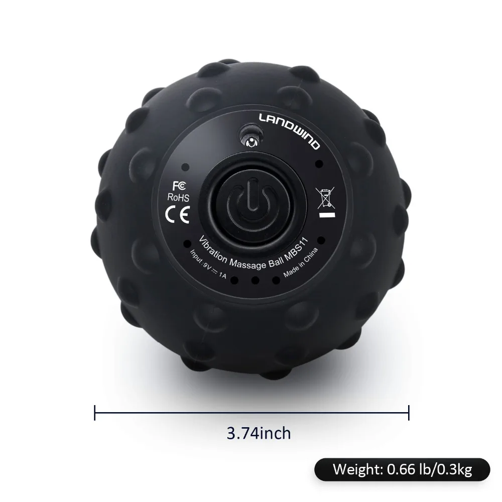 LANDWIND Вибрационный Массажный мяч Электрический массажный ролик фитнес для