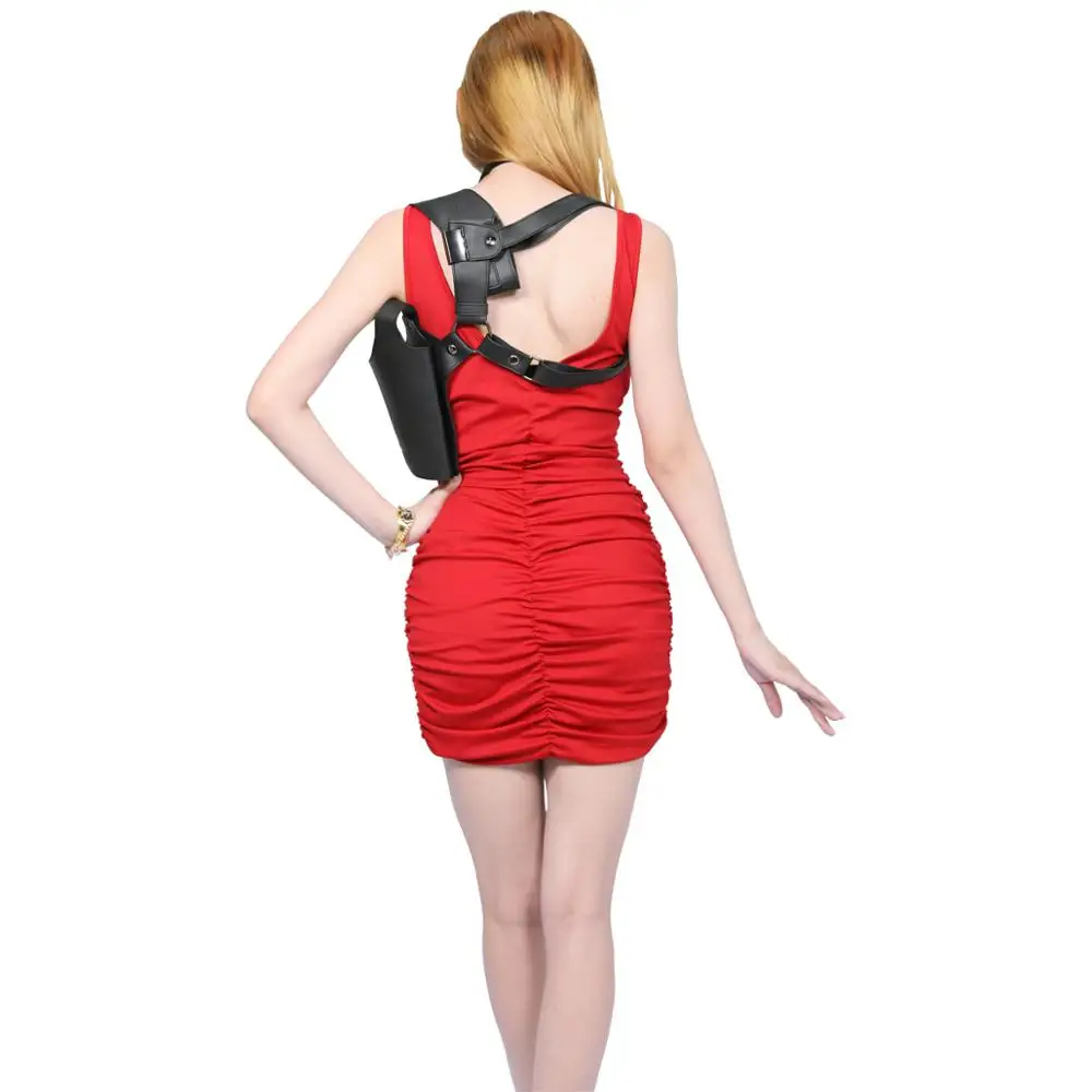 XCOSER дизайнер BioHazard RE2 ada Wong костюм красный хлопок Косплей Костюм Хэллоуин вечерние платья для леди Cosply Prop высокое качество