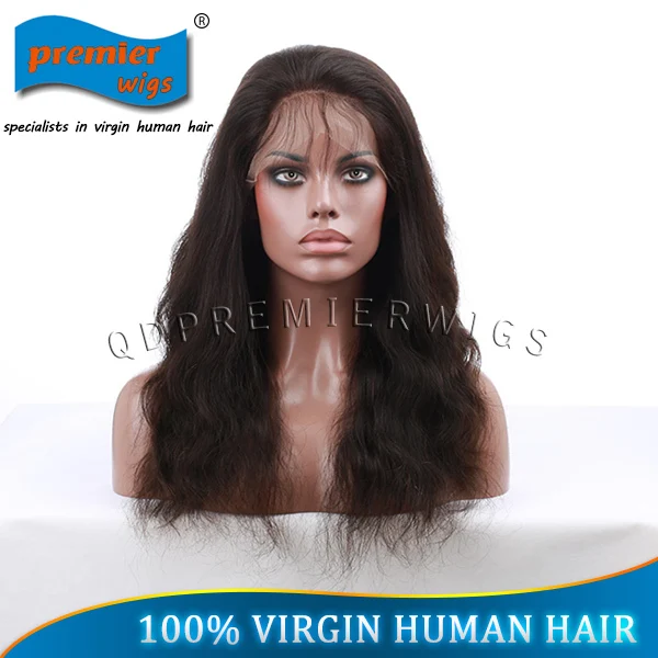 Free shipping! natural color Brazilian hair full lace wigs for black women with baby bleached knots stock items |
