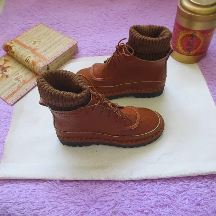 Careaymade/, новые ботинки из pu искусственной кожи в стиле Mori girl полусапожки ручной работы повседневные женские Ботинки martin на плоской подошве 4 цвета