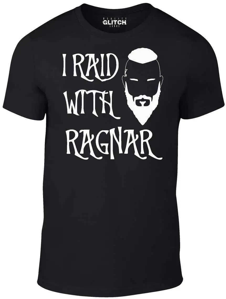 Я Raid с Ragnar ФУТБОЛКА ВДОХНОВЛЕННЫЙ Викинги ТВ серии Norse Лодброк legend Прохладный