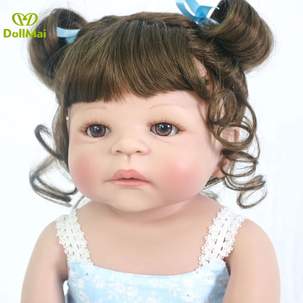Reborn toddler baby Girl dolls 22&quot55cm full silicone vinyl reborn real cute newborn bebe princess | Игрушки и хобби