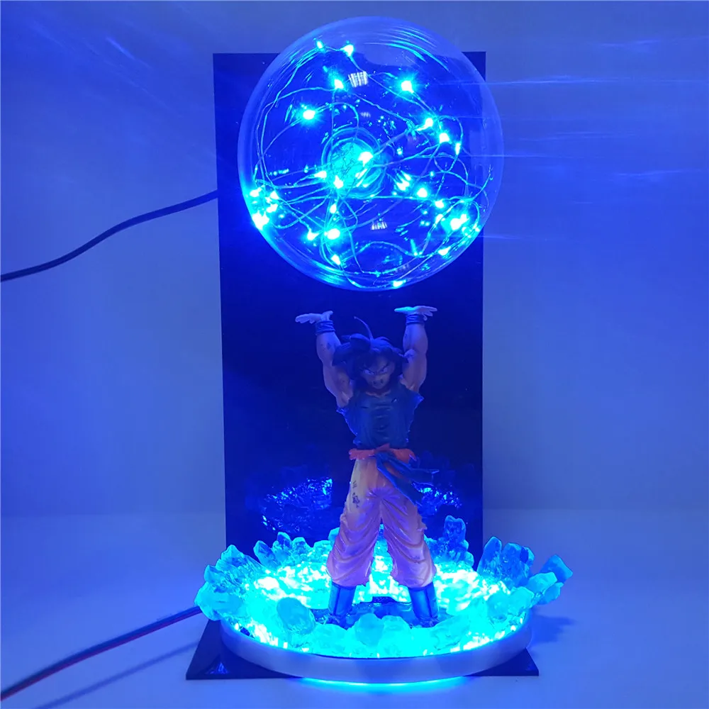 Рисунок солнце Гоку Genki damaSpirit бомба светодиодный Ночной светильник Супер Saiyan Goku
