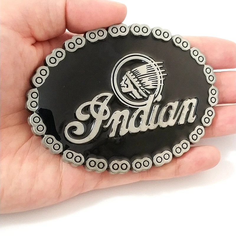 Западная мода стиль металл ремень пряжка цепи Классические Черные пряжки