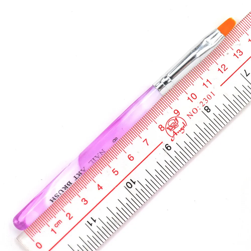 7 шт. Женская гелевая щетка для ногтей ручка инструменты набор кистей Цветочная