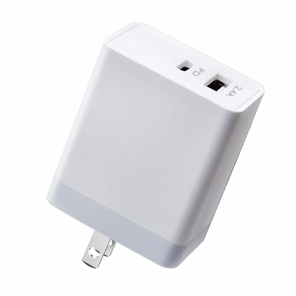 Сетевое зарядное устройство SOONHUA USB Type-C 2 4 А с поддержкой быстрой зарядки |