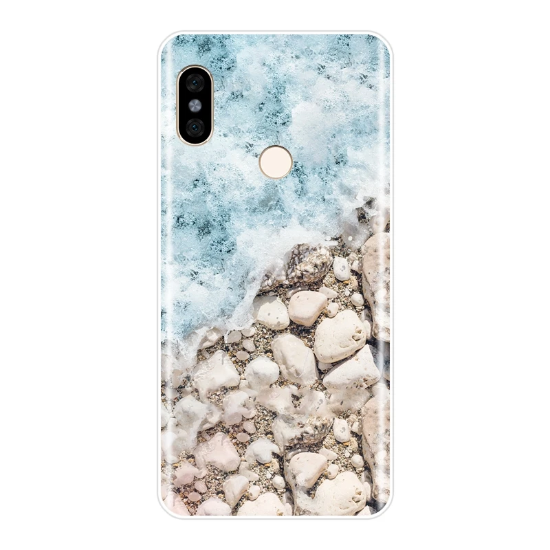 Силиконовый чехол для телефона Xiaomi Redmi S2 6A 5 Plus 4A Beach Sky мягкая задняя крышка Pocophone F1