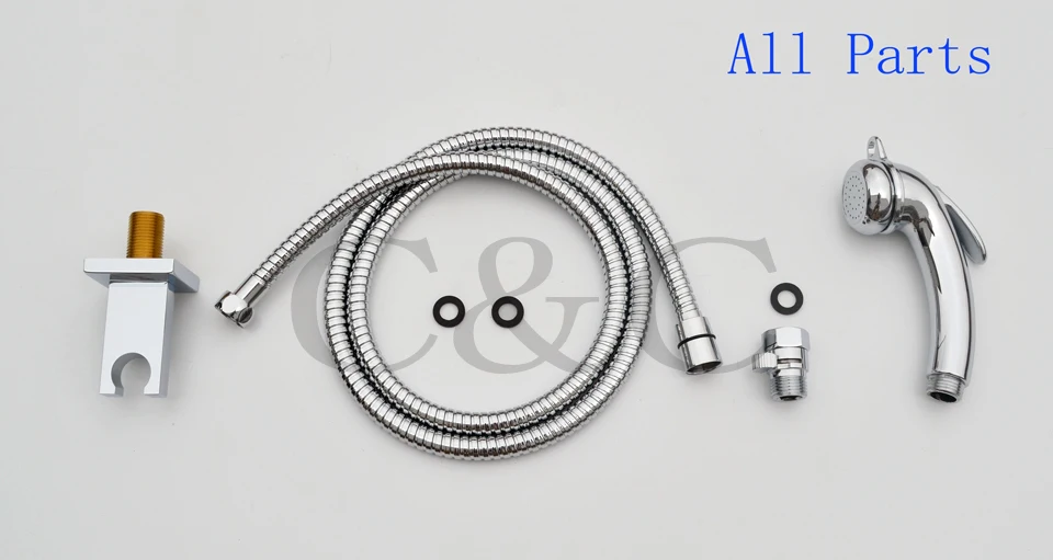 Настенный хромированный многофункциональный портативный пистолет Shattaf для биде