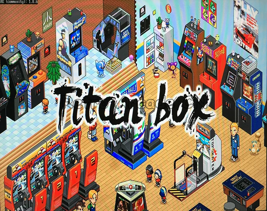3D Titan box Супер мульти аркадная игра ТВ коробка с 2 USB Джойстик Геймпад до 4 игроков HDMI выход к ТВ для детей