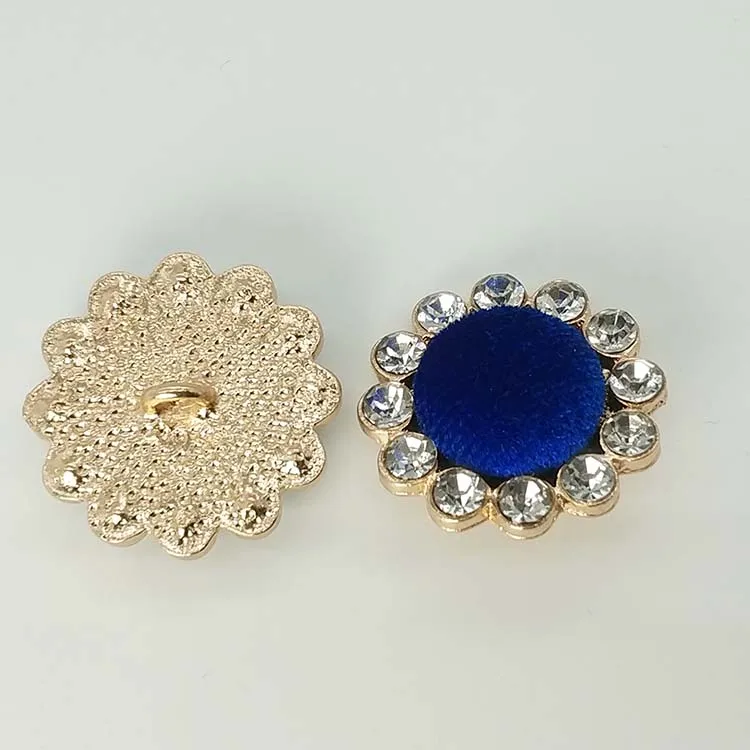 DIY Высокое качество bling-bling большой 3D подсолнухи бисером круглая кнопка пальто размер кнопки: 25 мм - Цвет: Серый цвет с красноватым отливом