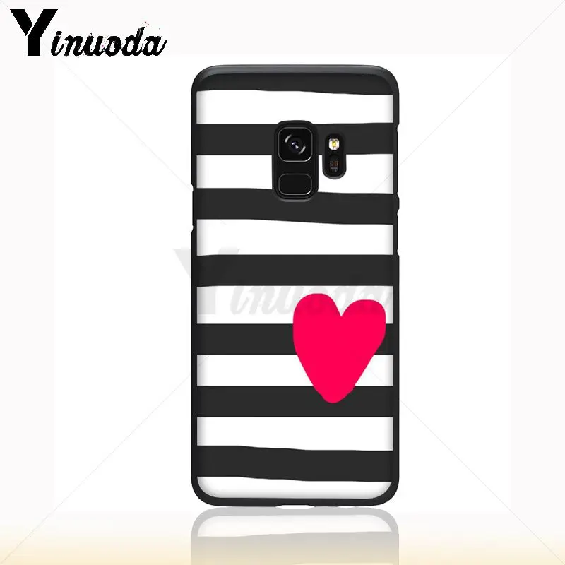 Yinuoda heart shape Cute Heart Point Soft Silicone Phone Case Cover For Samsung Galaxy s8 s9 plus note 8 note9 s7 s10 lite cover | Мобильные