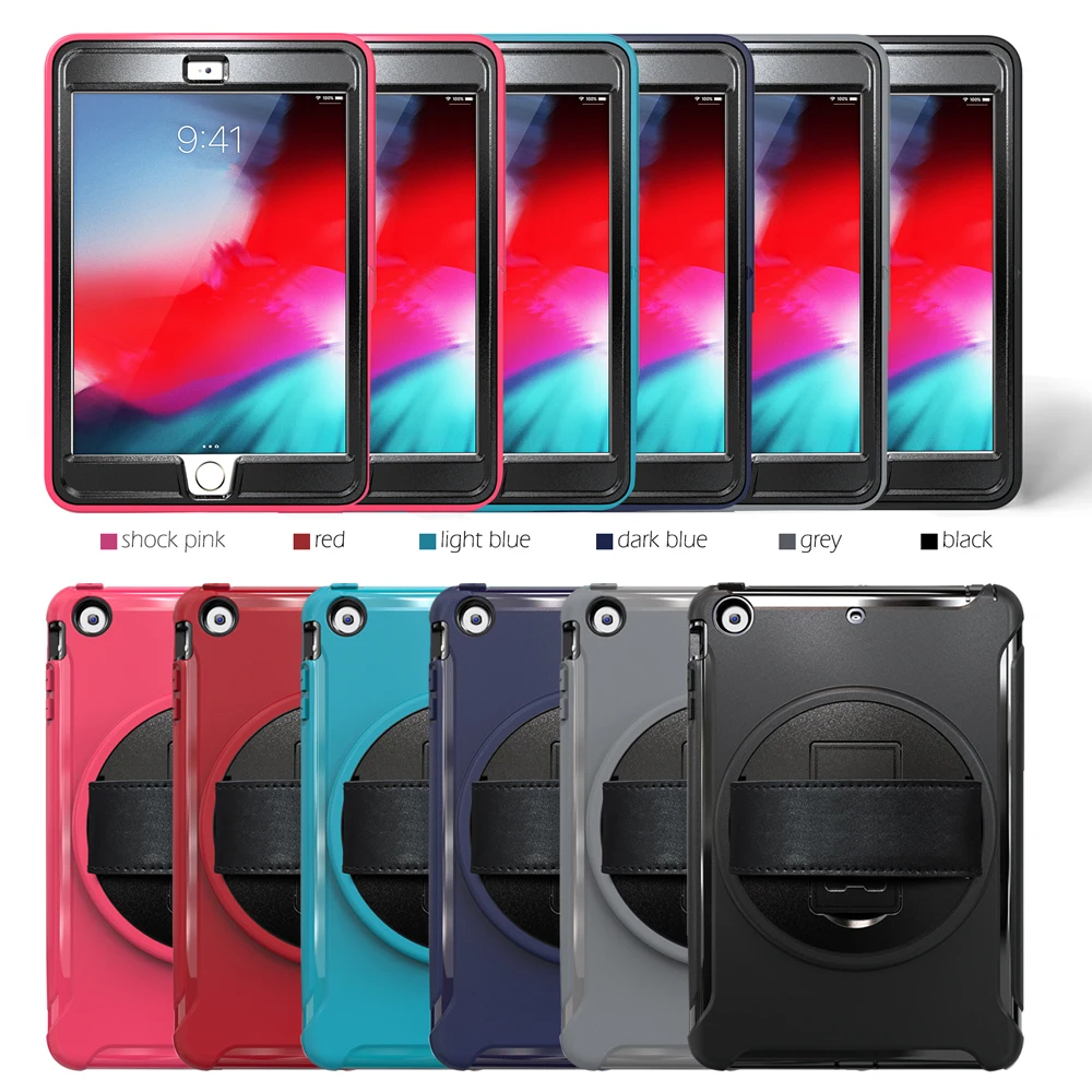 Детский Ударопрочный ПК + ТПУ комбинированный чехол для планшета с подставкой и