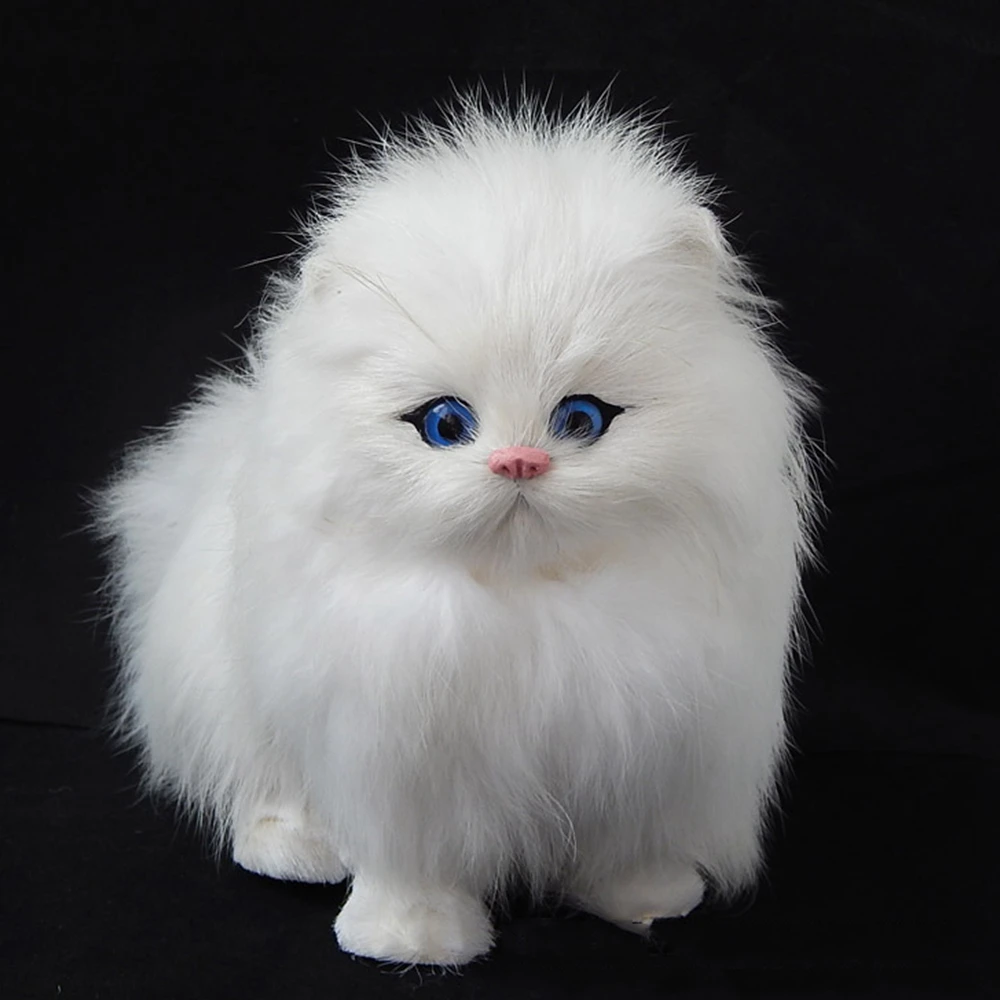 Электронные игрушки для домашних животных кошек из натурального меха плюшевые