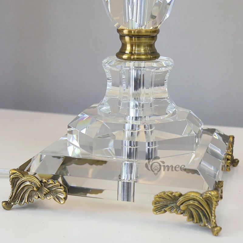 Современные 4 головки роскошные Кристальные настольные лампы бра европейская