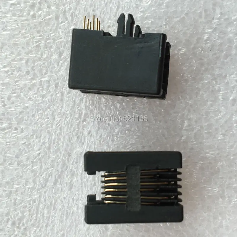 Бесплатная доставка 100 шт Пластиковый RJ11 6 Pin 95001-6P6C прямоугольный разъем PCB |