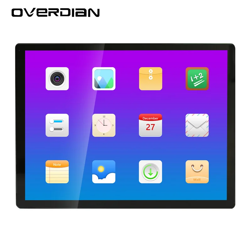 12 дюймовый ЖК экран промышленный компьютер система Android встроенный WiFi емкостный