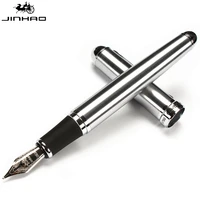 jinhao x750 silver stainless steel medium 18kgp nib fountain pen