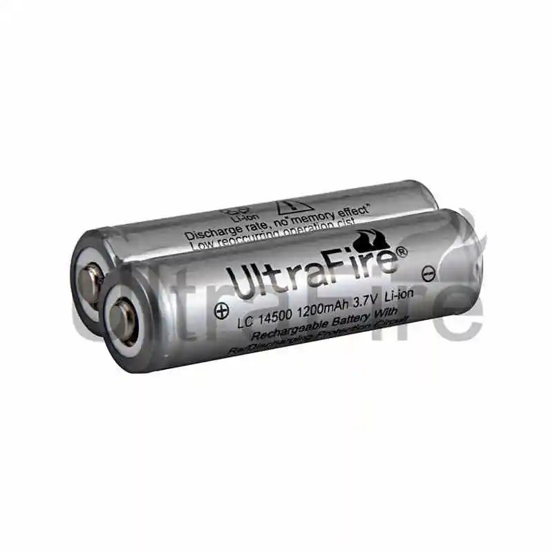 Светодиодный фонарь UltraFire оригинальный 14500 1200 мАч 3 7 V Перезаряжаемые Li Ion Батарея