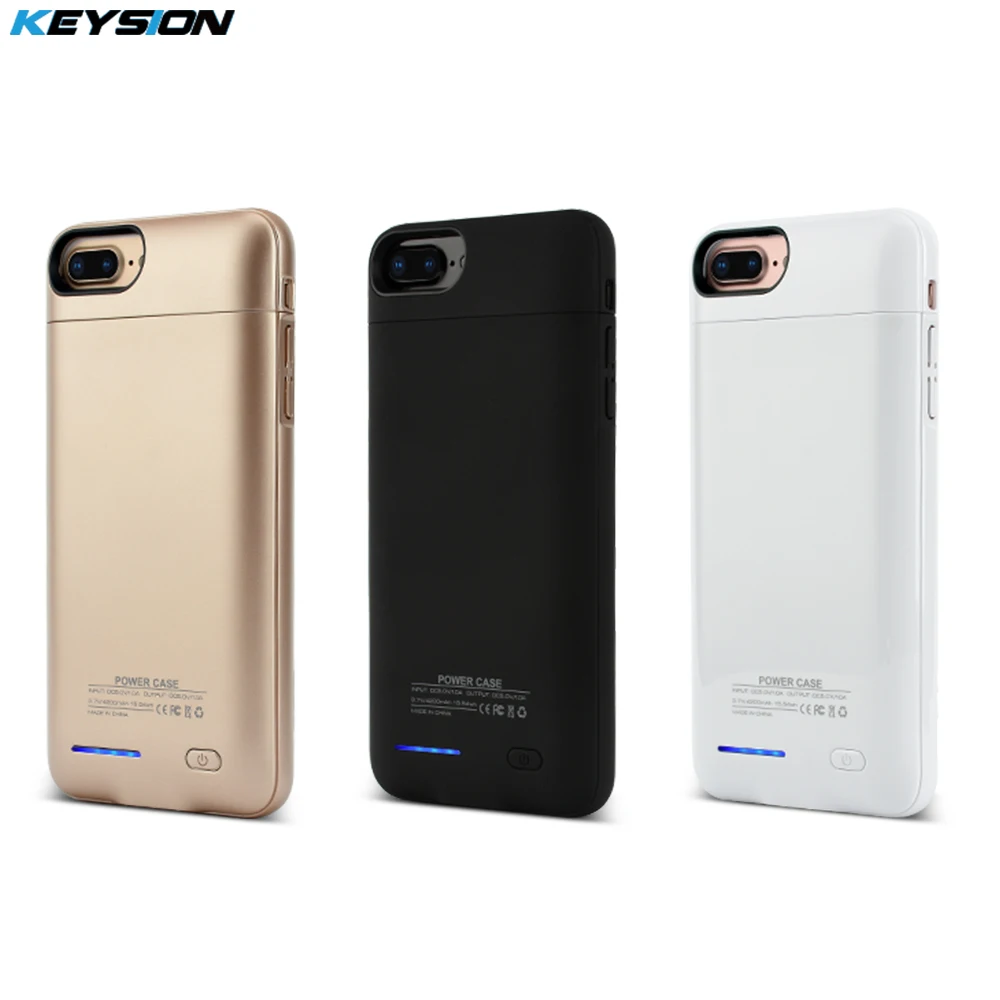 KEYSION портативный зарядный чехол для iphone 8 7 6 6s Plus 3000/4200mAh аккумулятор зарядное