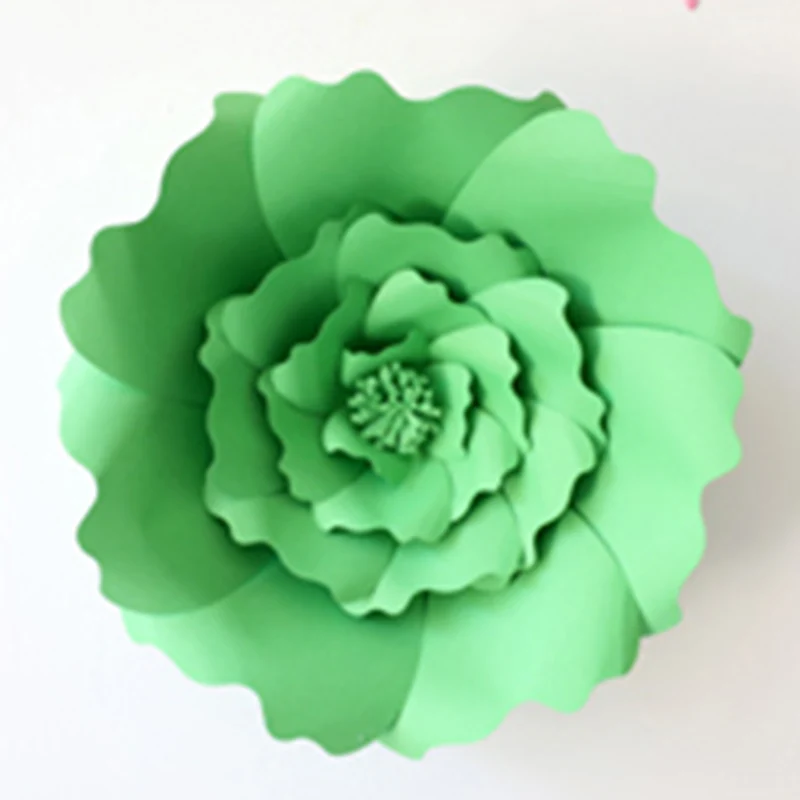 30 см/40 см DIY цветные бумажные цветы фон декоративные искусственные цветы для взрослых Свадьба для вечеринки по случаю Дня Рождения украшения для детей - Color: Dark Green