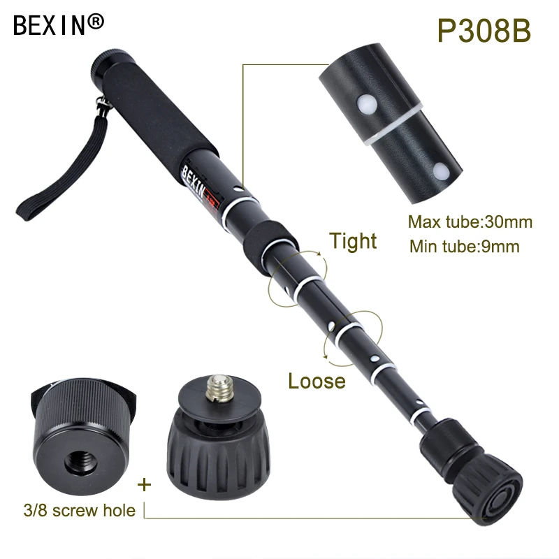 BEXIN портативный легкий гибкий карманный мини dslr камера unipod монопод полюс для gopro SLR микро одна камера фотографии