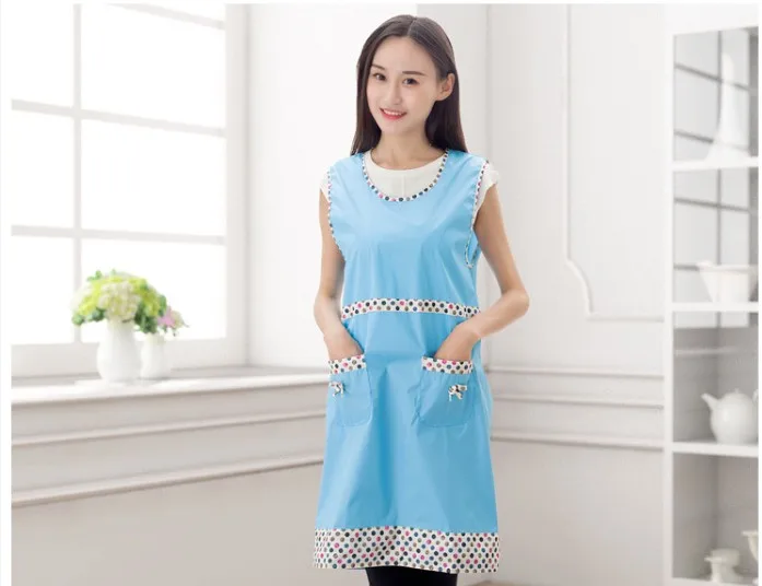 

1PC Korean Fashion Apron with Pockets Cafe Waiter Kitchen Cook Household Cleaning Tools Kitchen Apron LB 407
