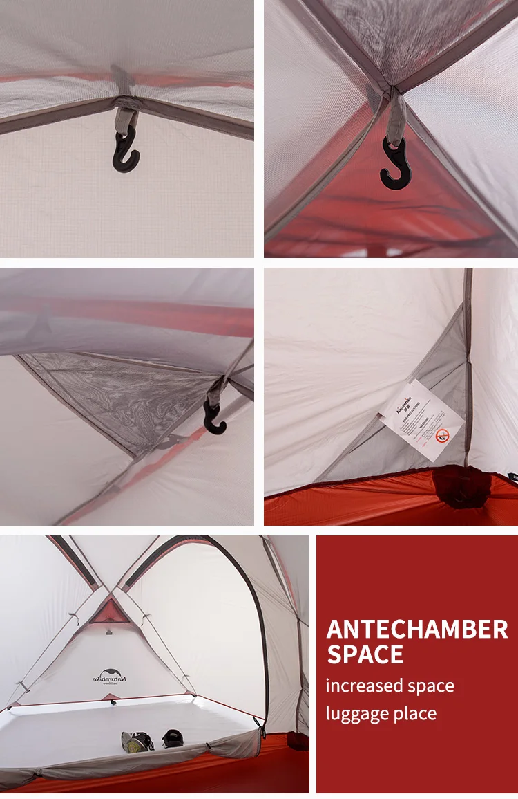 Naturehike палатка новая Hiby серия палатка 20D силиконовая ткань открытый 3-4 человек ультра-светильник 4 сезона семейный тент