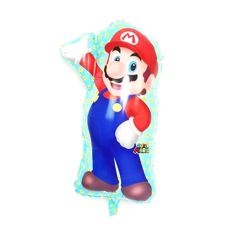 1pc Воздушные шары Super Mario Bros, фанаты фильмов, воздушные шары с героями мультфильмов, Луиджи, Марио, майлар, воздушные шары для украшения вечеринок - Цвет: 1pc
