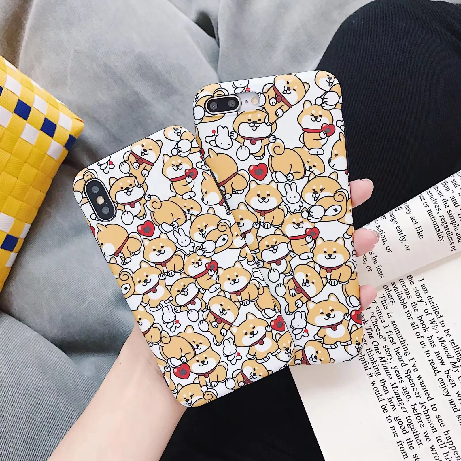 Японский милый чехол для iPhone Xs MAX Xr X 6 6s 7 8 plus задняя крышка с забавным рисунком