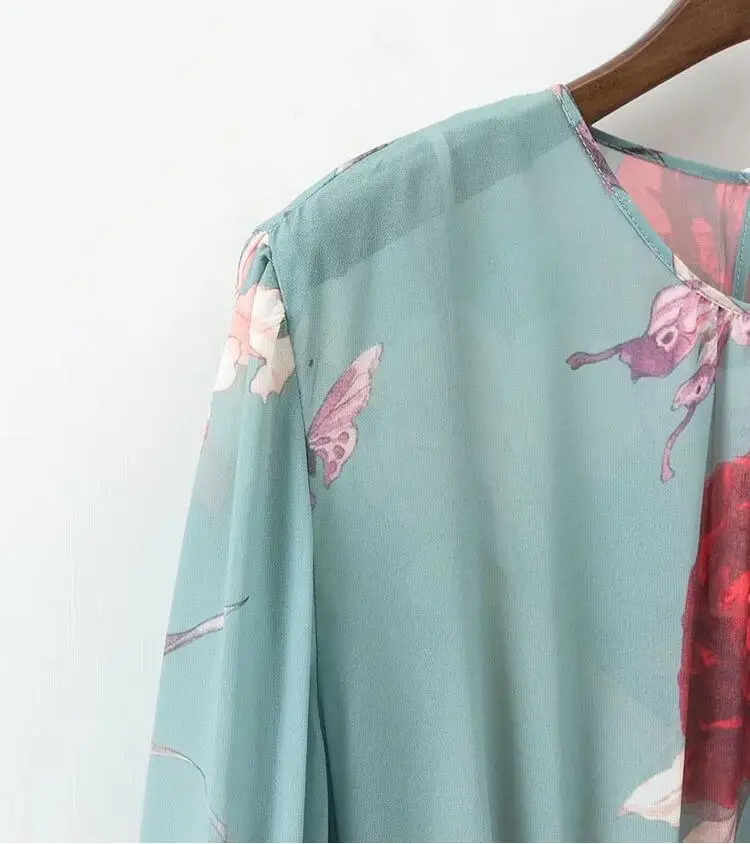 Женское шифоновое платье с длинным рукавом и эластичным поясом|woman elegant|dress vestidostwo