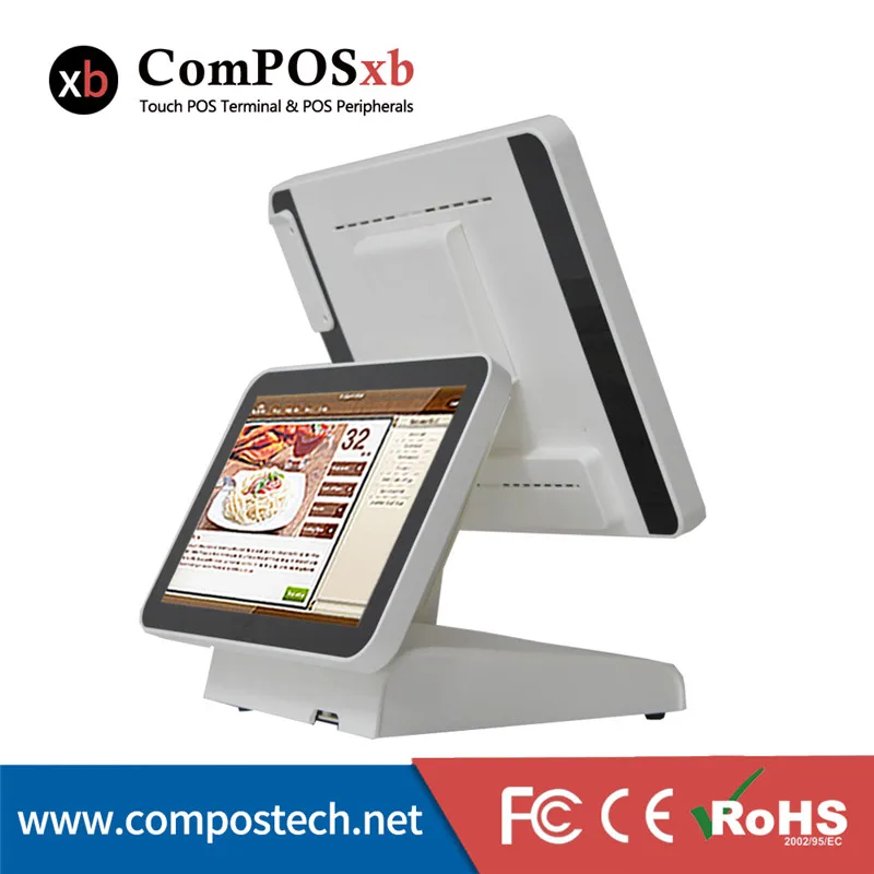 ComPOSxb 15 &quotи 12&quot двойной экран POS системы все в одном ПК сенсорный супермаркет