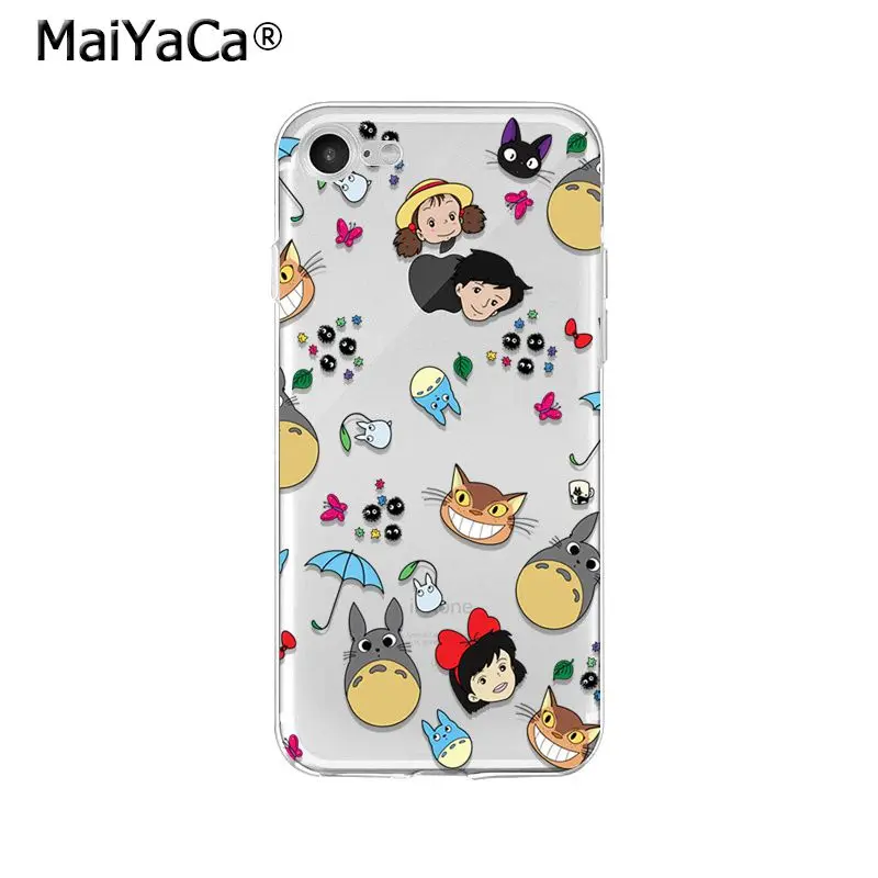 MaiYaCa Studio Ghibli totoro Ponyo унесенный спиралью ТПУ мягкий чехол для телефона iPhone X XS MAX 6 6s 7 7plus 8 8Plus 5 5S SE XR