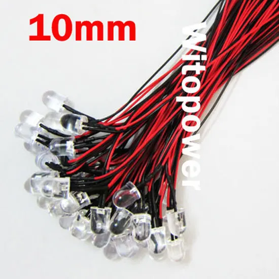 Предварительно Проводная светодиодсветильник лампа led 10 мм 25 шт. зеленая теплая