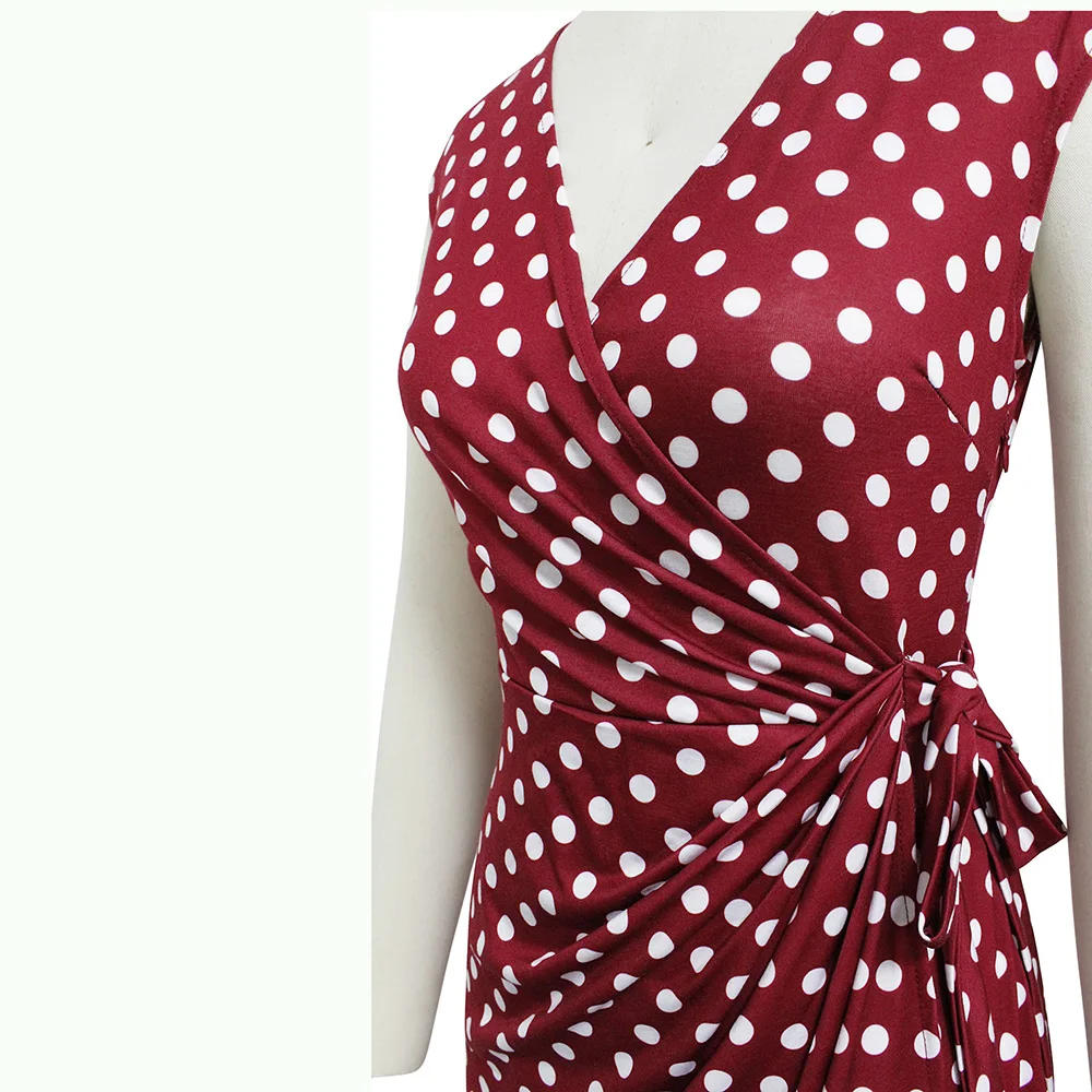 Berydress, винтажное женское платье, в горошек, с коротким рукавом, черное, с запахом, Vestidos, облегающее, облегающее, миди, летнее, Драпированное, вечерние, платье