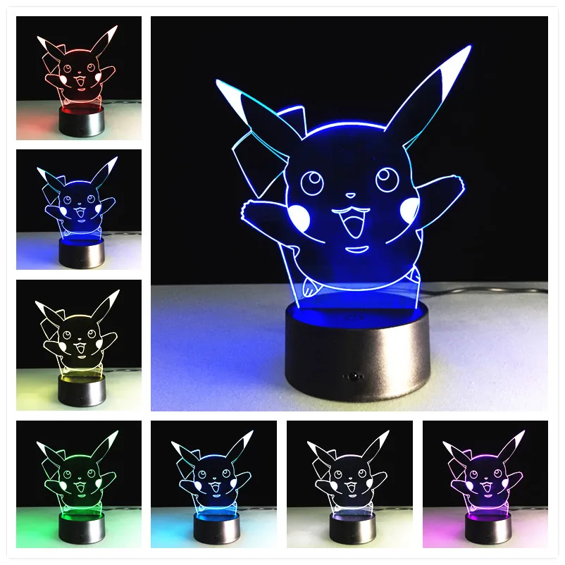 3d лампа Usb настольная светодиодный маленький настольный Ночной светильник