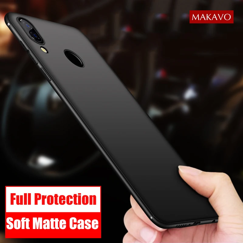 MAKAVO чехол для huawei P Smart Plus с полной защитой мягкий силиконовый матовый телефона s 6 3