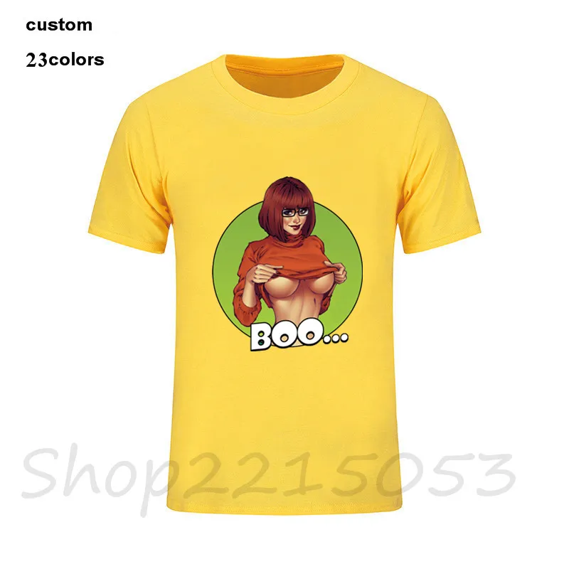 2019 уличная одежда Velma Boo Горячая сексуальная ahegao мужские Забавные футболки фильм