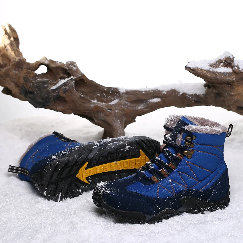 MYCOLEN/мужские зимние ботинки с коротким плюшем теплые мужские Рабочая обувь