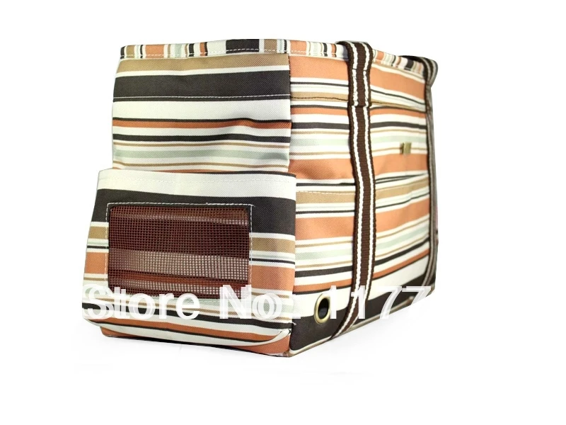 Бесплатная доставка оттенках кофе в полоску полиэстер ПЭТ ткани Товары для собак