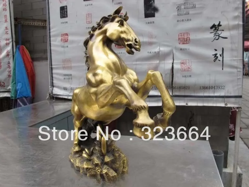 17 Китайская классическая медная статуя лошади фэн-шуй | Дом и сад
