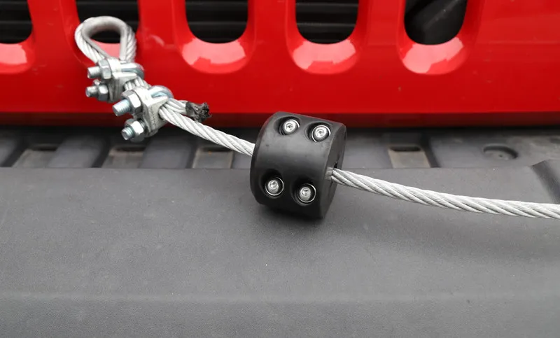 Универсальная черная заглушка крюка лебедки Hawse Fairlead трос направляющая