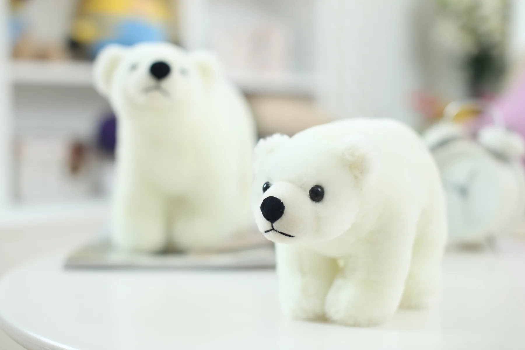 7.8 дюймов плюшевые Polar Bear сладкий милые мягкие детские дети Игрушечные лошадки для Обувь для девочек на день рождения Рождественский подарок милые девушки 20 см кукла Игрушки для маленьких детей
