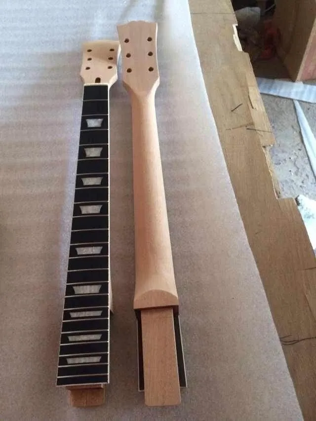 LP электрогитара шеи высокое качество Незаконченный запчасти сильный гриф гитары