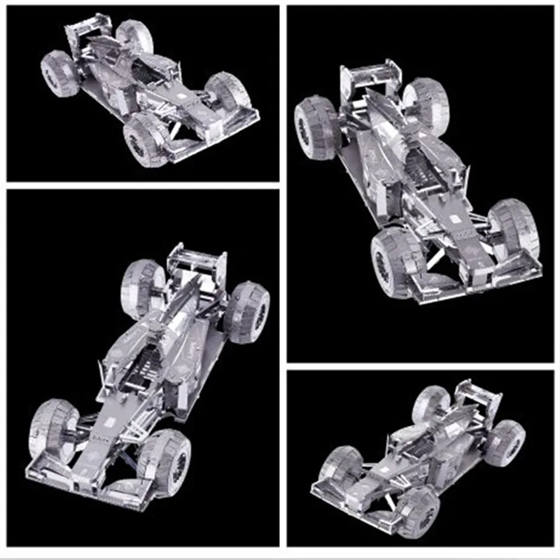 PieceCool 2 вида цветов гоночного автомобиля 3D лазерной резки металла головоломки DIY