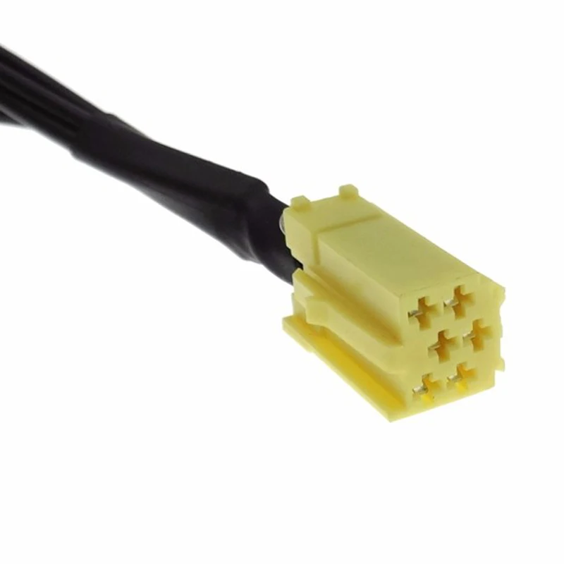 Biurlink 2 шт. 6PIN Mini ISO 4RCA Aux аудио вход адаптер кабель для Fiat голубой Точный грандинг VDO