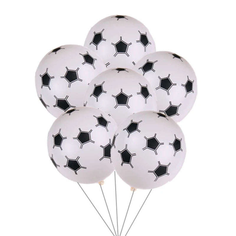 Футбол фольга Воздушные шары набор черный белый конфетти воздушные для
