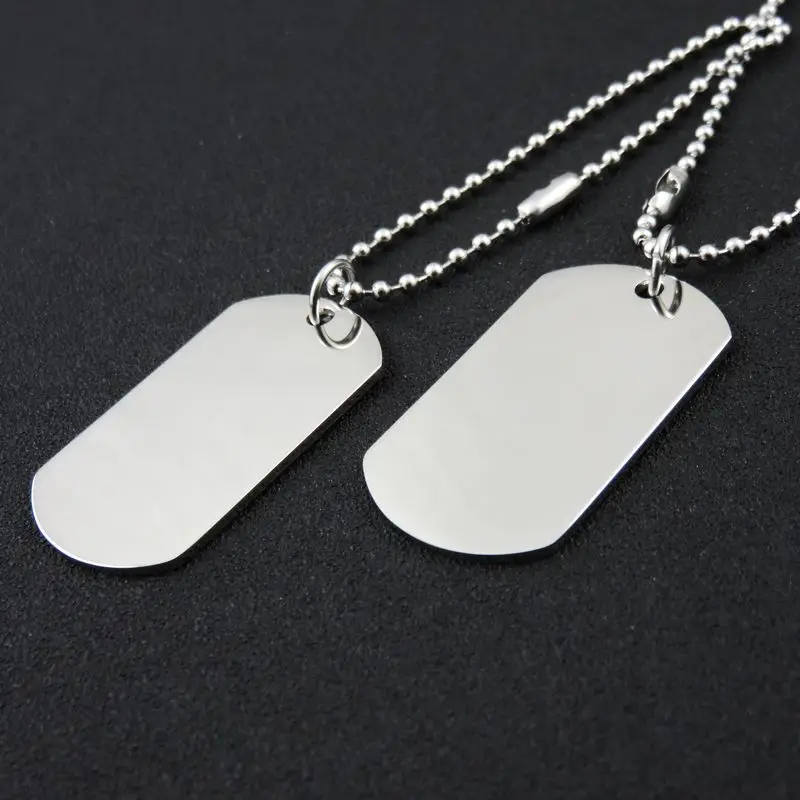 Ярлыки для собак из нержавеющей стали с двойной полировкой ожерелье кулоном