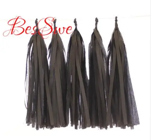 5pcs 1 bag tassel 36 дюймов черный круглый, из латекса большой шар 10 дюймов латексные шары кисточкой Конфетти Для Обручение на день рождения вечерние украшения товары для праздника - Цвет: 5pcs 1 bag tassel